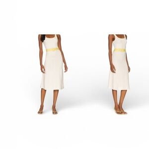JoosTricot Midi Tank Dress in Coconut